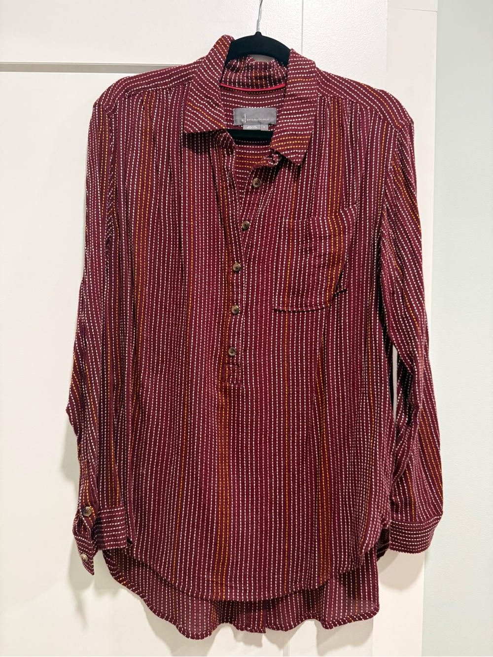 Anthropologie flannel size M